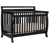 DaVinci Emily 4-in-1 Convertible Wood Baby Crib w/ Toddler Rail in Ebony