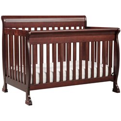 DaVinci Kalani 4-in-1 Convertible Wood Baby Crib w/ Toddler Rail in Cherry