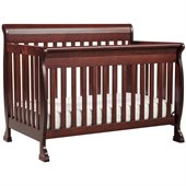 DaVinci Kalani 4-in-1 Convertible Wood Baby Crib w/ Toddler Rail in Cherry