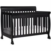 DaVinci Kalani 4-in-1 Convertible Wood Baby Crib w/ Toddler Rail in Ebony