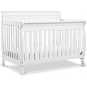DaVinci Kalani 4-in-1 Convertible Wood Baby Crib w/ Toddler Rail in White