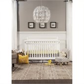 DaVinci Emily 4-in-1 Convertible Crib Set Bed w/ Full/Twin Size Rail in White
