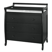 DaVinci Emily Pine Wood 3-Drawer Changing Table in Ebony
