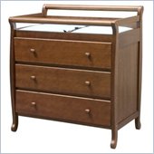 DaVinci Emily Pine Wood 3-Drawer Changing Table in Coffee