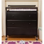 DaVinci Kalani Pine Wood 3-Drawer Changing Table in Ebony