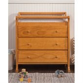 DaVinci Kalani Pine Wood 3-Drawer Changing Table in Honey Oak