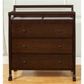 DaVinci Kalani Pine Wood 3-Drawer Changing Table in Espresso