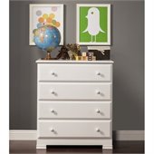 DaVinci Kalani 4 Drawer Chest in White Finish