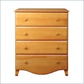 DaVinci Emily 4 Drawer Chest in Honey Oak Finish