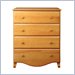 DaVinci Emily 4-Drawer Wood Chest in Honey Oak
