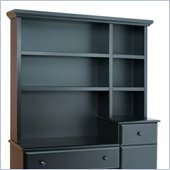DaVinci Kalani Combo Wood  Dresser Hutch in Ebony
