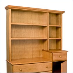 DaVinci Kalani Combo Wood Dresser Hutch in Honey Oak