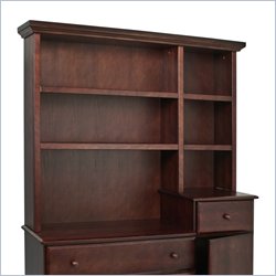 DaVinci Kalani Combo Wood Dresser Hutch in Espresso