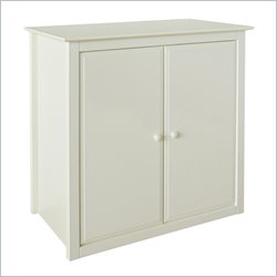 DaVinci Roxanne Wood Cupboard Hutch in Antique White