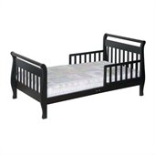 DaVinci Wood Sleigh Toddler Bed in Ebony