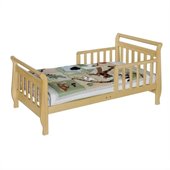 DaVinci Wood Sleigh Toddler Bedb in Natural