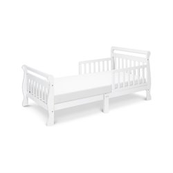 DaVinci Wood Sleigh Toddler Bed  in White