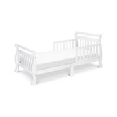 DaVinci Wood Sleigh Toddler Bed  in White