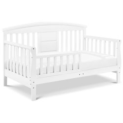 DaVinci Elizabeth II Convertible Wood Toddler Bed in White