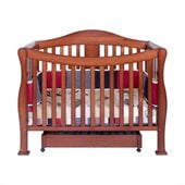 DaVinci Parker 4 in 1 Convertible Wood Baby Crib w/ Toddler Rail in Cherry