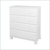 DaVinci Parker 4 Drawer Chest in White Finish