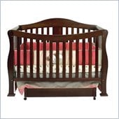 DaVinci Parker 4-in-1 Convertible Wood Baby Crib w/ Toddler Rail in Coffee