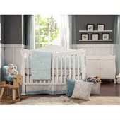 DaVinci Parker 4-in-1 Convertible Wood Crib and Dresser Set in White