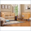 DaVinci Emily 4-in-1 Convertible Wood Baby Crib Nursery Set in Natural