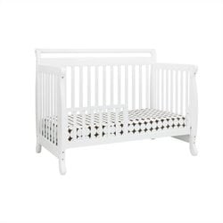 DaVinci Emily 4-in-1 Convertible Baby Crib Nursery Set in White