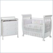 DaVinci Anastasia Convertible Crib and Dresser Set in White