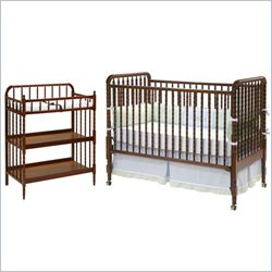 DaVinci Jenny Lind Convertible Baby Crib Nursery Set in Cherry
