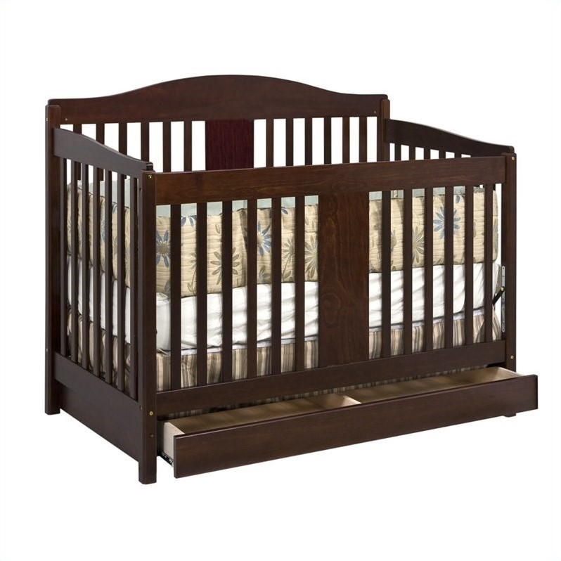 ... Richmond 4 in 1 Convertible Crib Toddler Bed Rail Expresso New | eBay