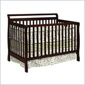 Da Vinci Charleston 4-in-1 Convertible Wood Crib w/ Toddler Rail in Coffee