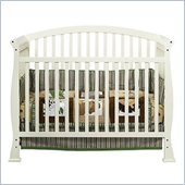 Da Vinci Thompson 4-in-1 Convertible Wood Crib w/ Toddler Rail in Pearl White