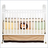 DaVinci Alpha 3-in-1 Stationary Convertible Wood Crib in White