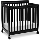 DaVinci Kalani Convertible Mini Wood Crib in Ebony Finish