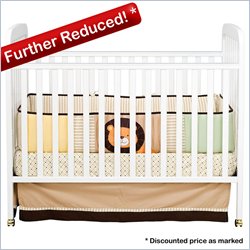 Da Vinci Alpha 3-in-1 Stationary Convertible Wood Crib Set in White