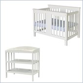 DaVinci Annabelle Convertible Crib and Changing Table in Antique White