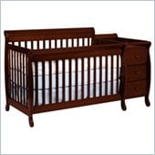 DaVinci Kalani Convertible 4-in-1 Baby Crib and Changer including Toddler Rail in Cherry