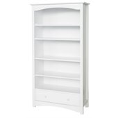 DaVinci Roxanne 5 Shelf Wood Bookcase in White