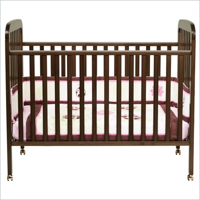 DaVinci Alpha 3-in-1 Stationary Convertible Wood Crib in Espresso
