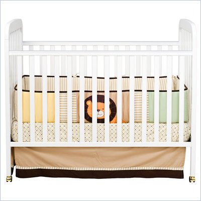 DaVinci Alpha 3-in-1 Stationary Convertible Wood Crib in White