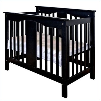 Baby Cribs on Annabelle Mini 2 In 1 Convertible Wood Baby Crib In Ebony M5998e