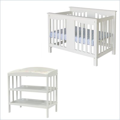 DaVinci Annabelle Convertible Crib and Changing Table in Antique White