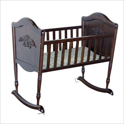 DaVinci Chloe Wood Baby Cradle in Espresso