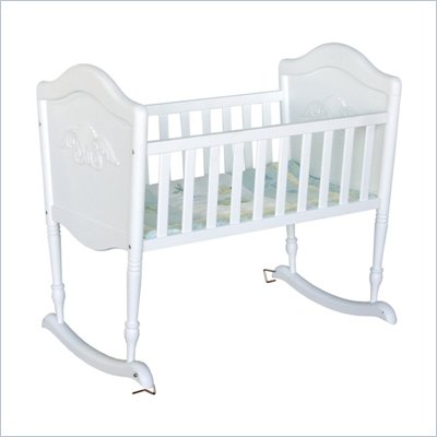 DaVinci Chloe Wood Baby Cradle in White