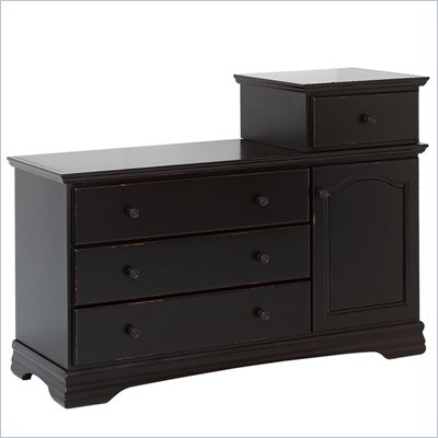 DaVinci Anastasia Combo Baby Dresser in Distressed Black