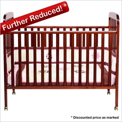 Da Vinci Alpha 3-in-1 Stationary Convertible Wood Crib Set in Cherry