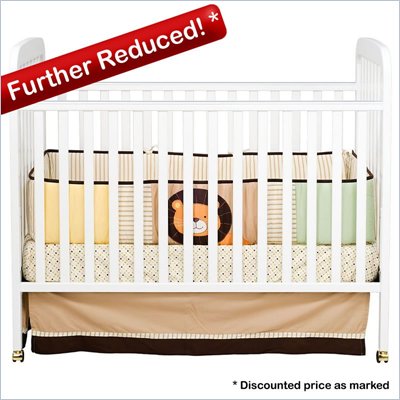 Da Vinci Alpha 3-in-1 Stationary Convertible Wood Crib Set in White