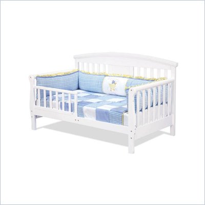 DaVinci Elizabeth II Convertible Wood Toddler Bed in White
